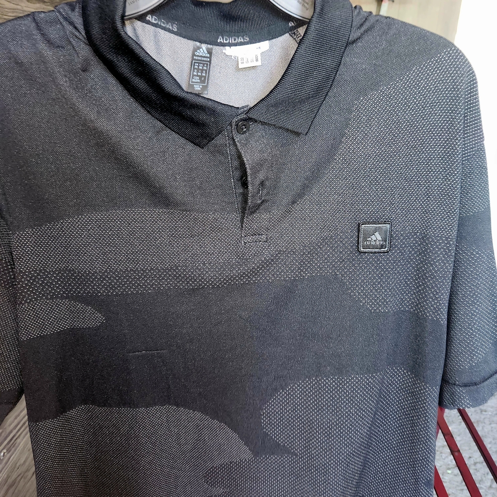 Adidas Men's Black Polo Shirt